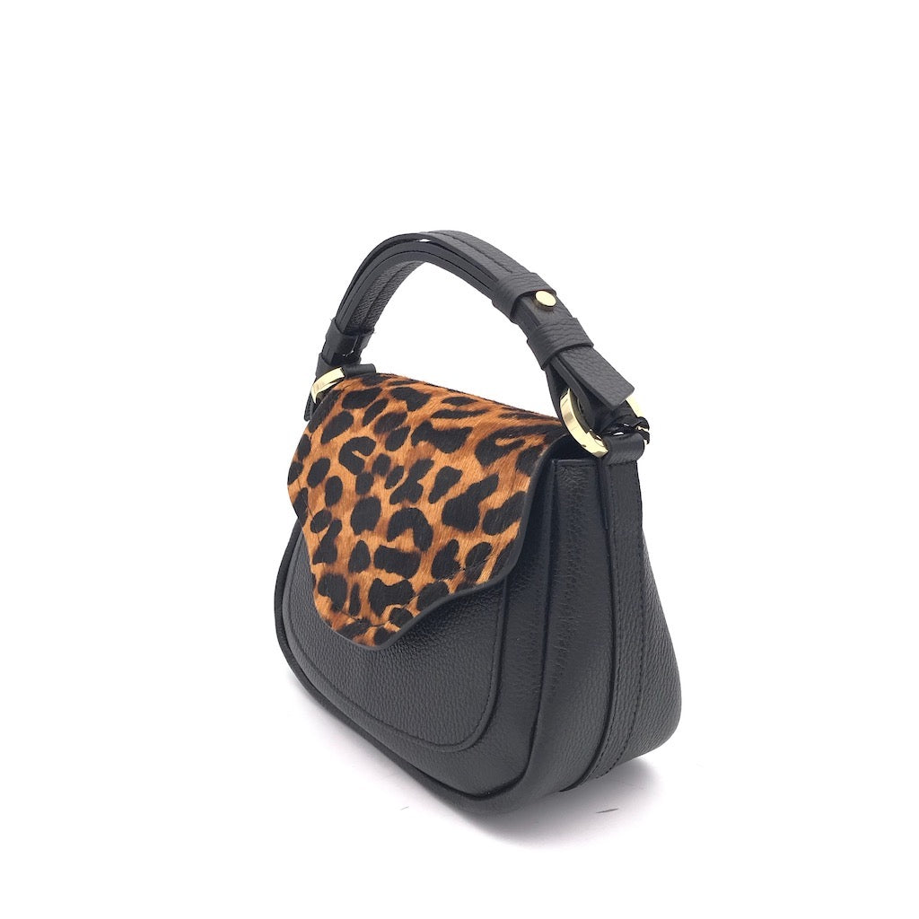 Zulian Calzature Borsa Cecilia leo nera Italia