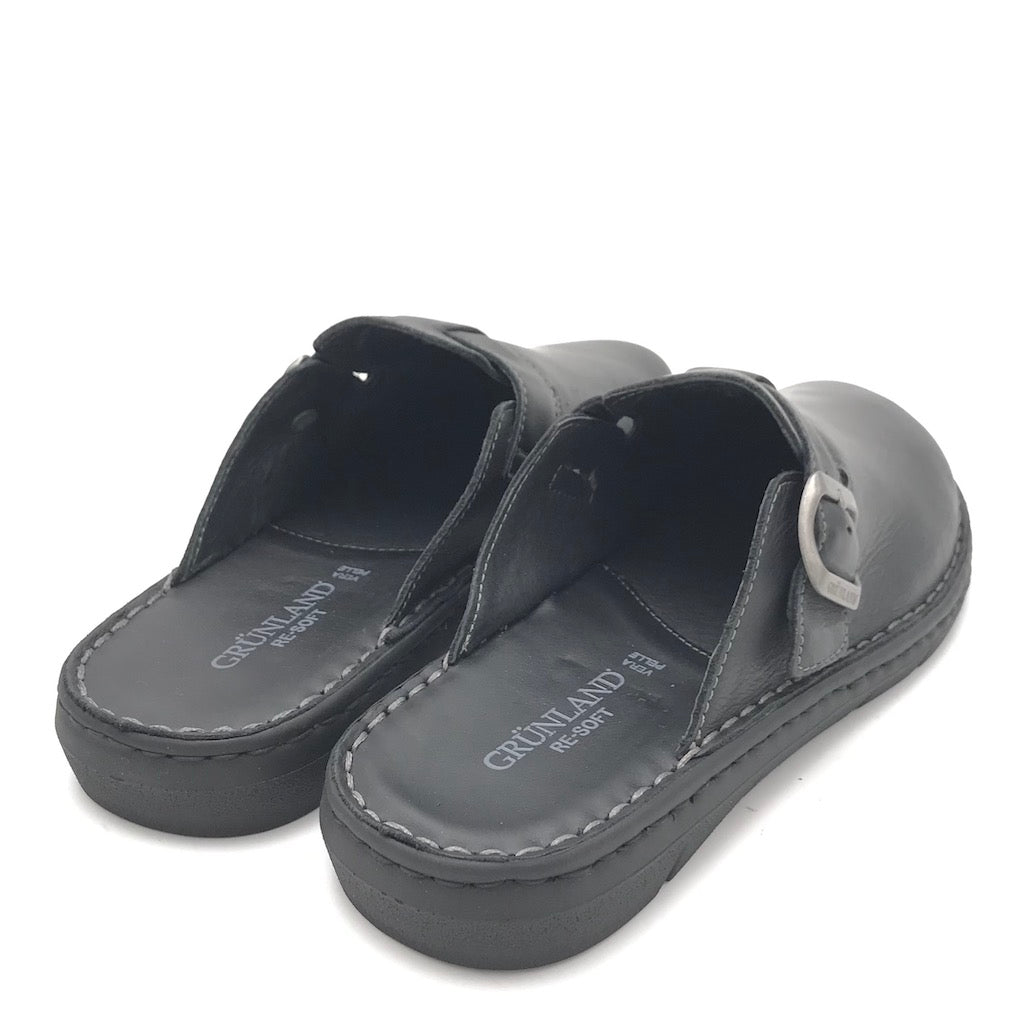 Zulian Calzature Ciabatta Ebro nera Saldi Di Fabbrica