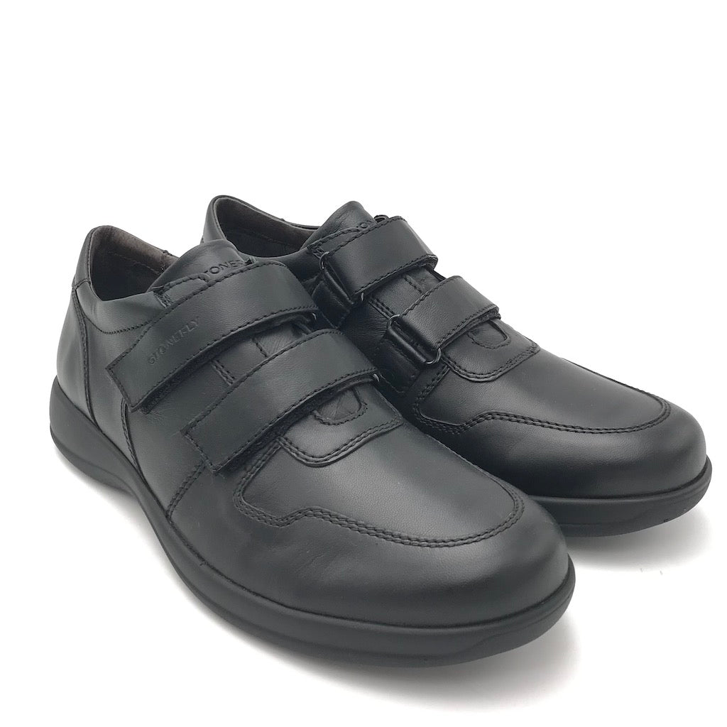 Zulian Calzature Scarpa strappo Season in nappa nera Sottocosto