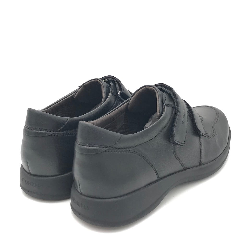 Zulian Calzature Scarpa strappo Season in nappa nera Sottocosto