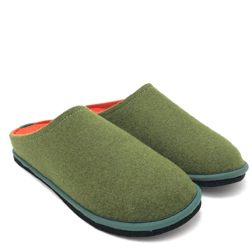 Zulian Calzature Ciabatta Easy bicolor muschio-arancione Convenienza