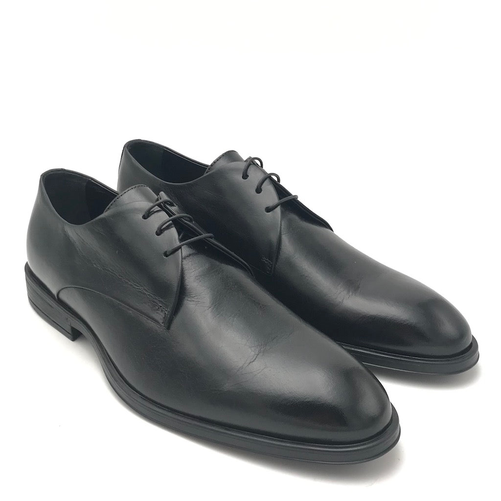 Zulian Calzature Stringata derby semilucido nero Saldi