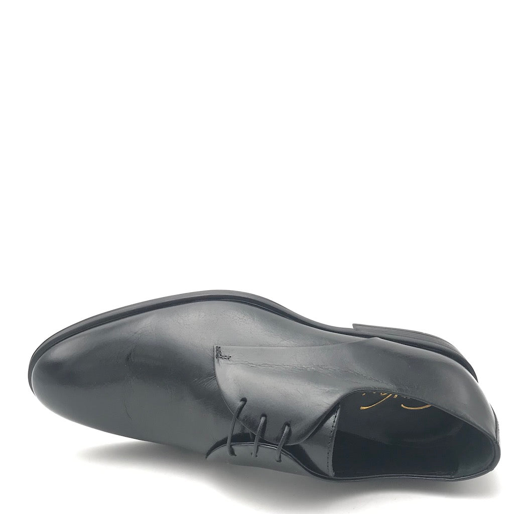 Zulian Calzature Stringata derby semilucido nero Saldi