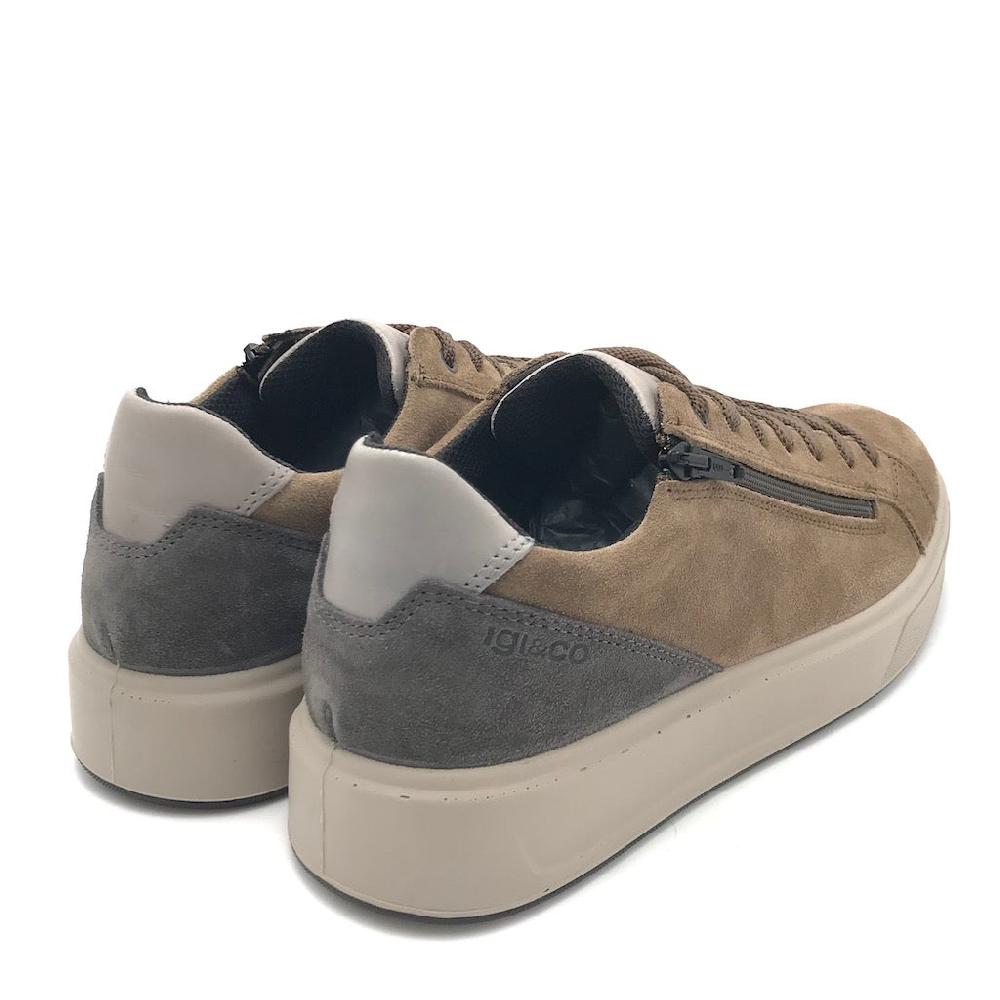 Zulian Calzature Sneakers Sten sesamo-antracite Saldi Di Fabbrica