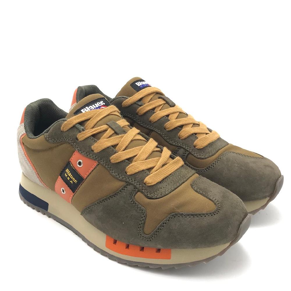 Zulian Calzature Sneakers Queens01 green-ochre Negozio