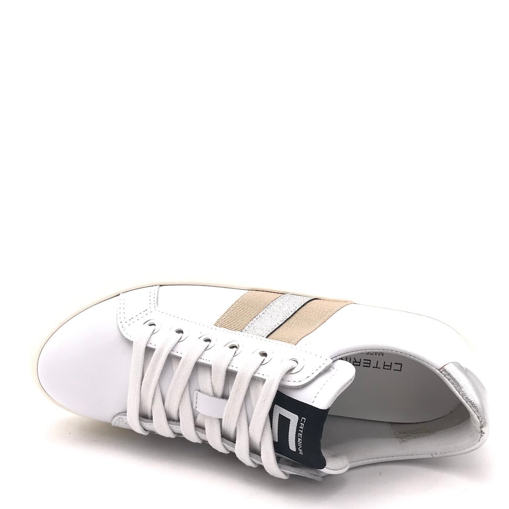 Zulian Calzature Sneakers in pelle bianca Promozione