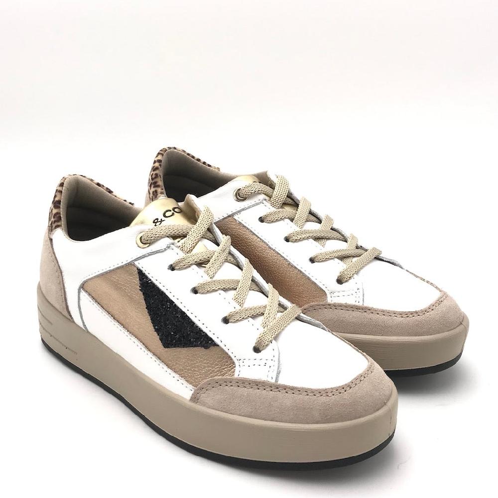 Zulian Calzature Sneakers Alina bianco-beige Shopping Online