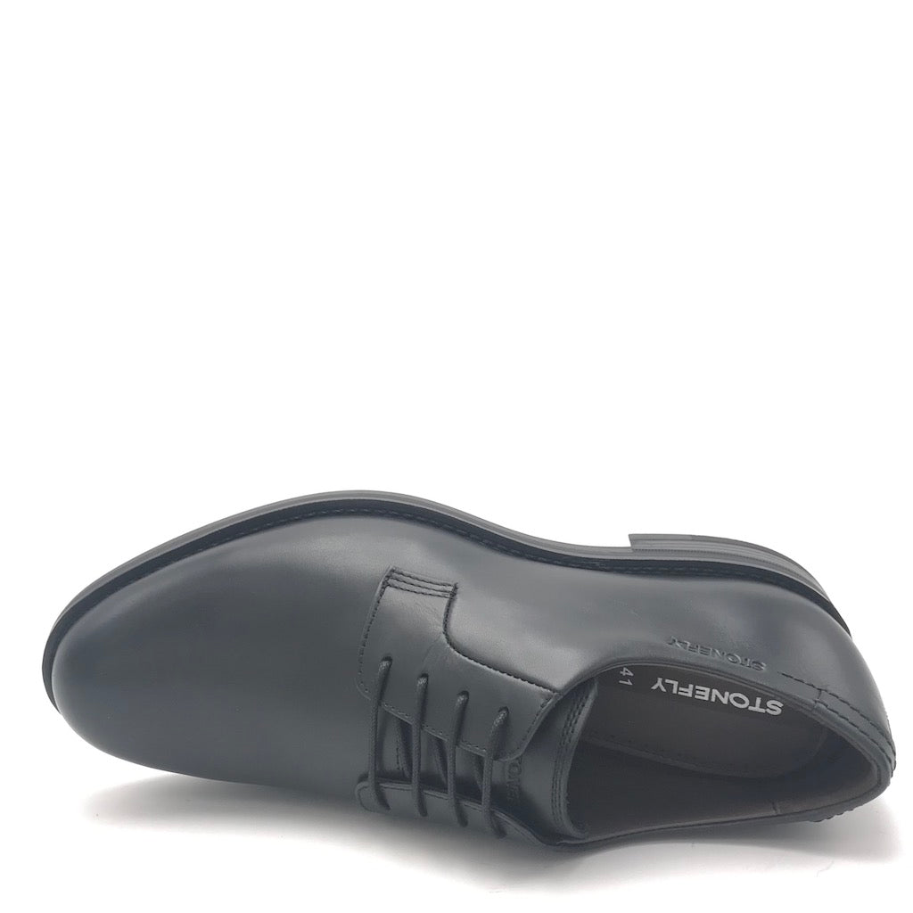 Zulian Calzature Scarpa Carnaby allacciata in nappa nera Presa