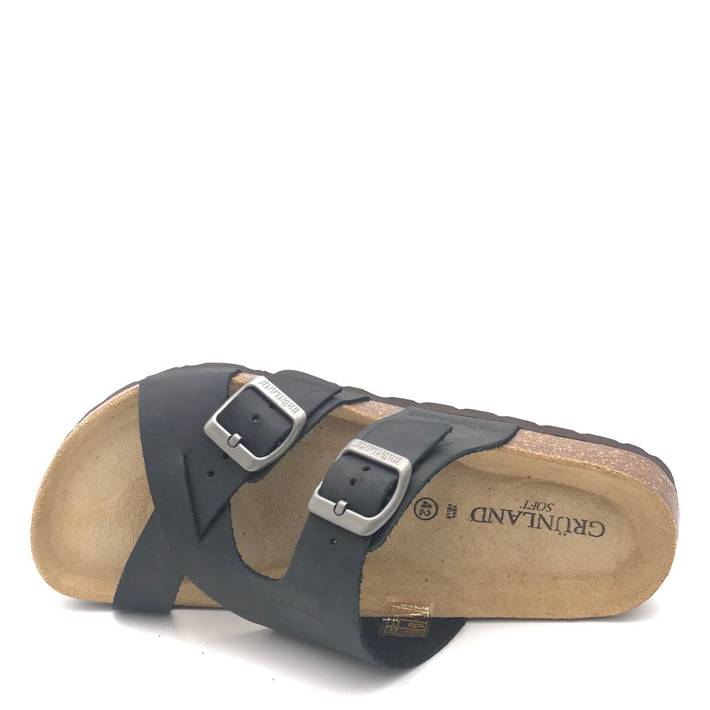 Zulian Calzature Ciabatta incrociata Bobo nera Offerta