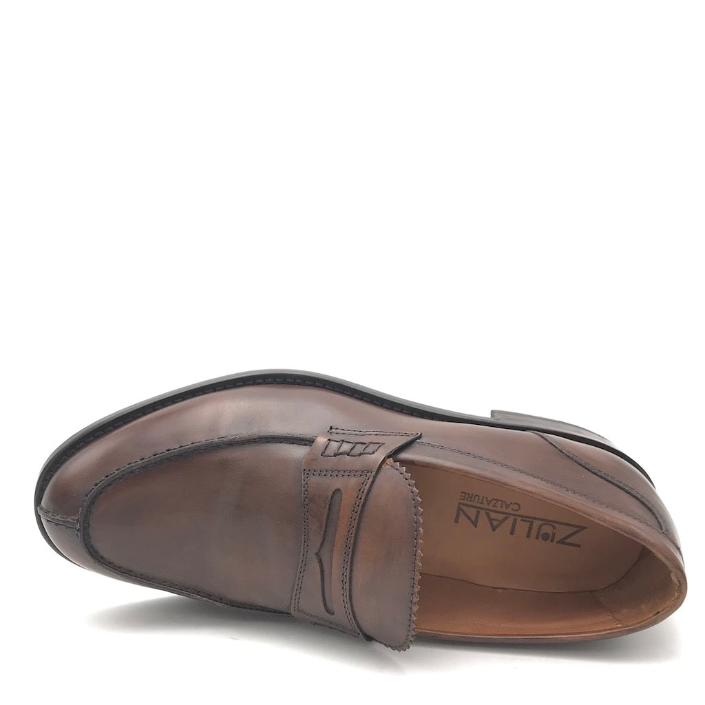 Zulian Calzature Mocassino college marrone Vendita Calda