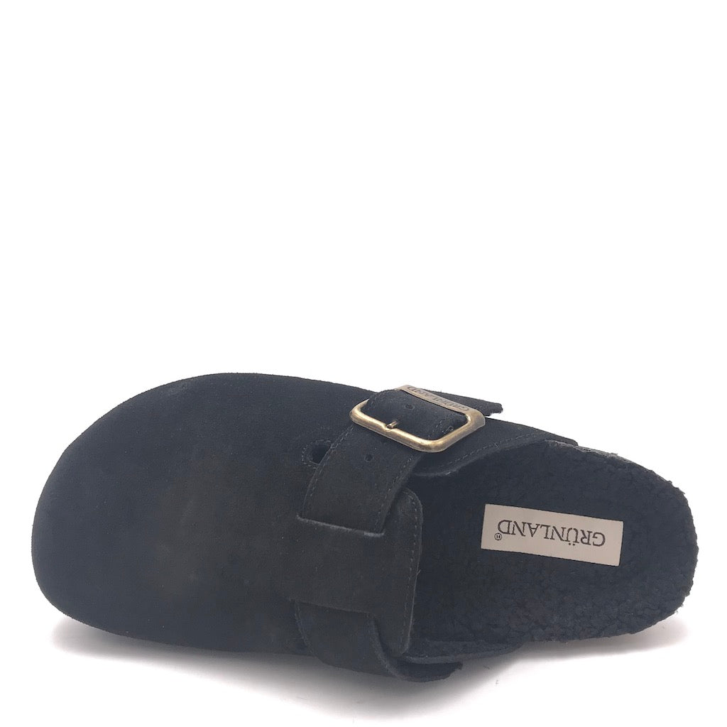 Zulian Calzature Ciabatta Sara shearling nero Qualità