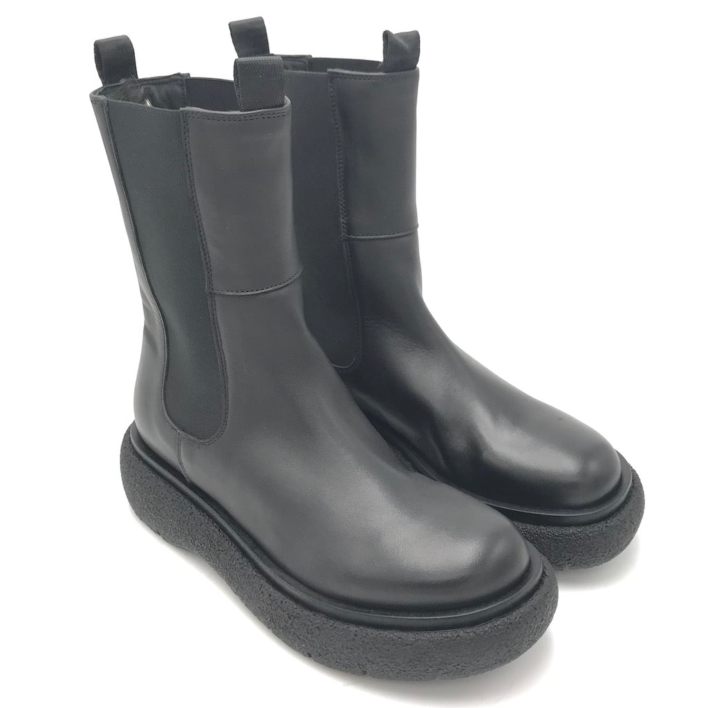 Zulian Calzature Boot Sophie beat in pelle nera Presa