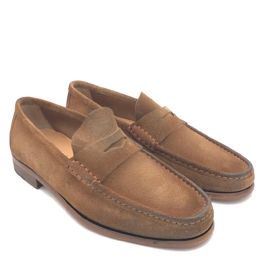 Zulian Calzature Mocassino in velour taupe Saldi