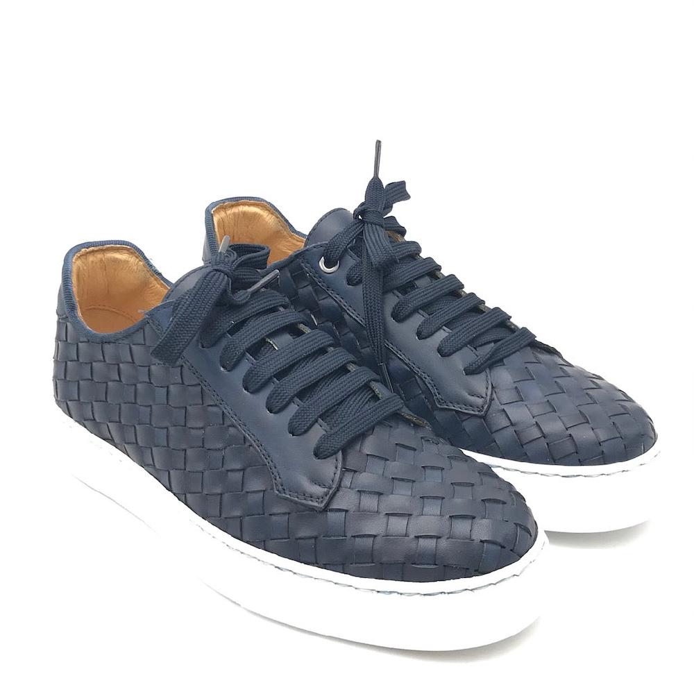 Zulian Calzature Sneakers intrecciata blu 2025