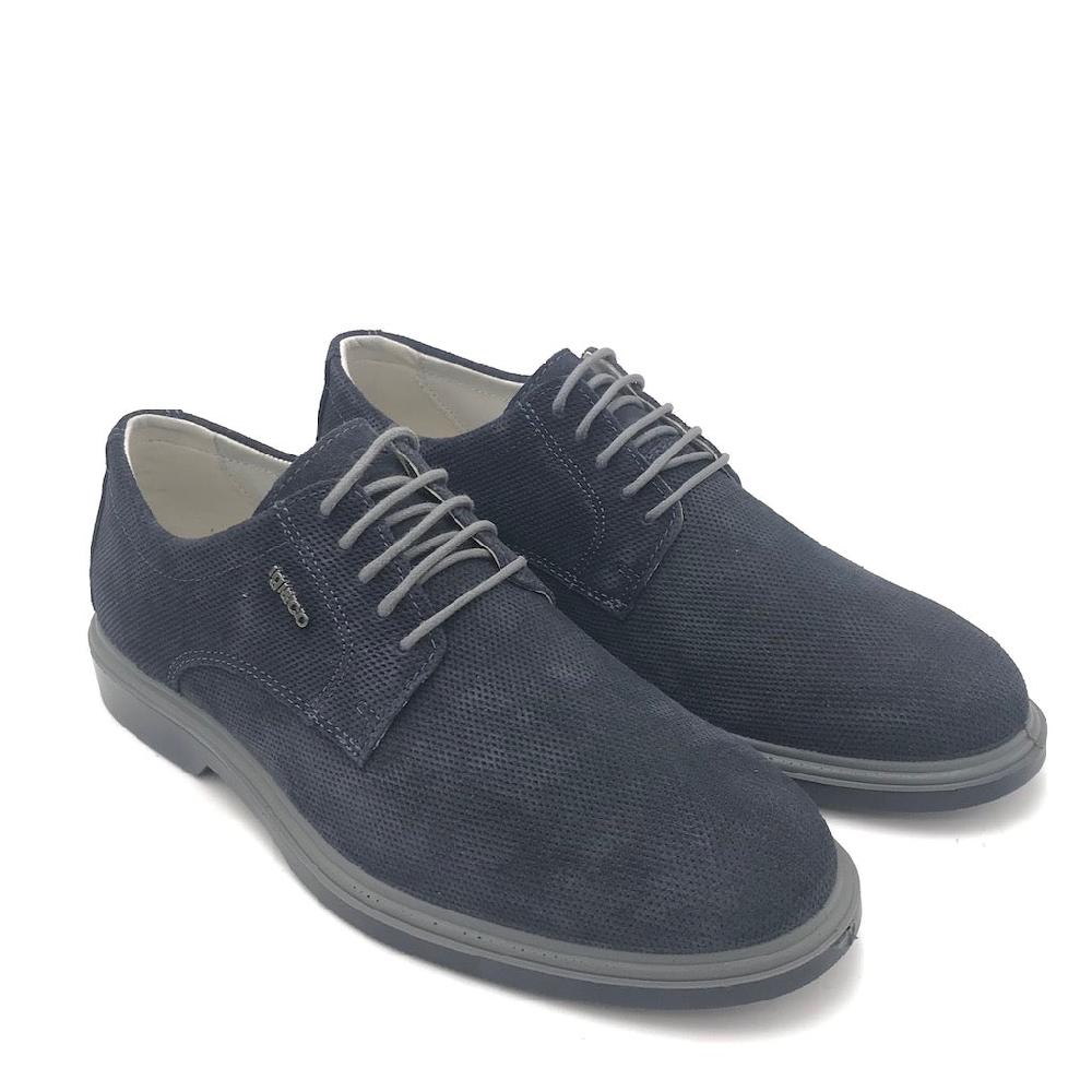 Zulian Calzature Allacciata Garret blu Nuovo
