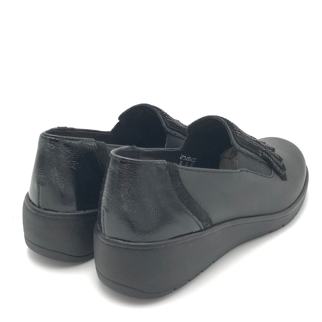 Zulian Calzature Scarpa Neta in pelle nera Presa