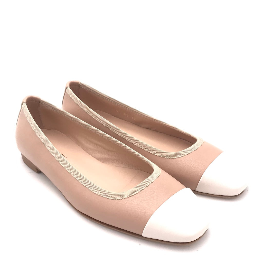 Zulian Calzature Ballerina bi-colore cipria Sconto