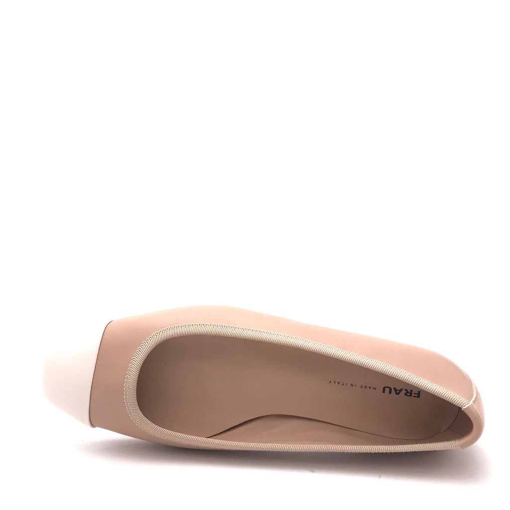 Zulian Calzature Ballerina bi-colore cipria Sconto