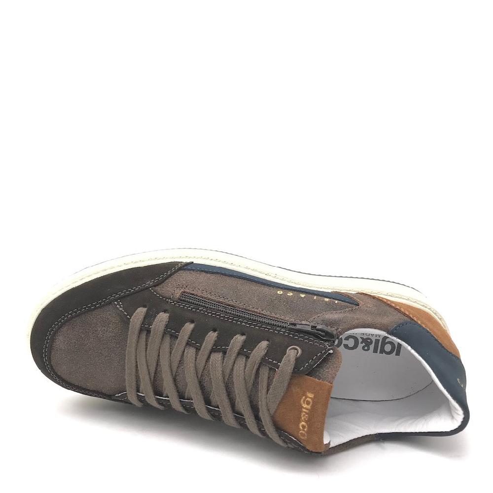 Zulian Calzature Sneakers Santiago camoscio marrone-blu Vendite Flash