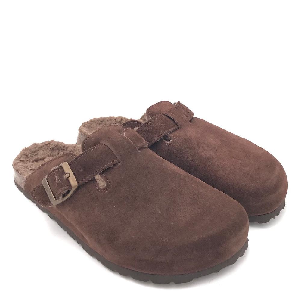 Zulian Calzature Ciabatta Bobo shearling marrone Nuova