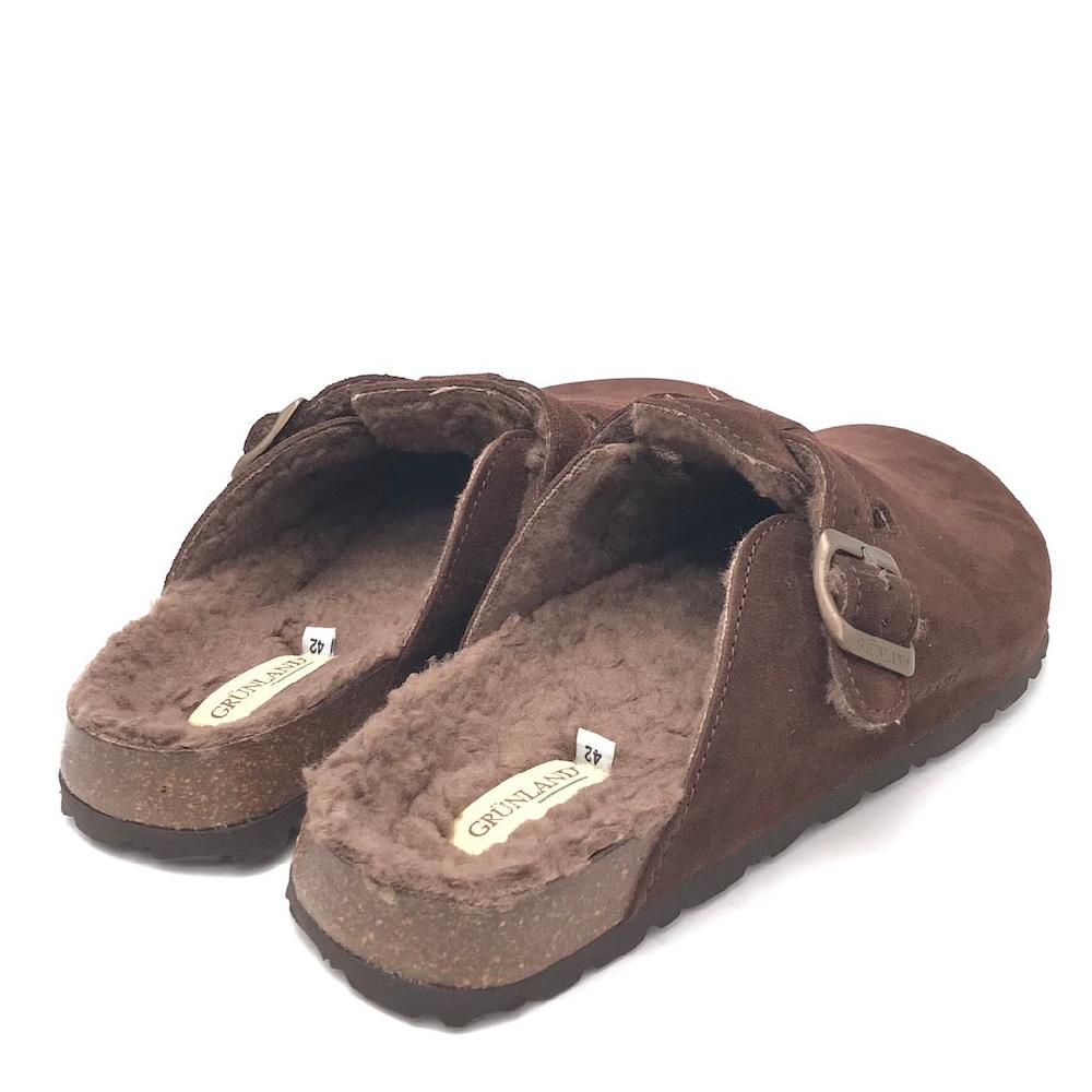 Zulian Calzature Ciabatta Bobo shearling marrone Nuova