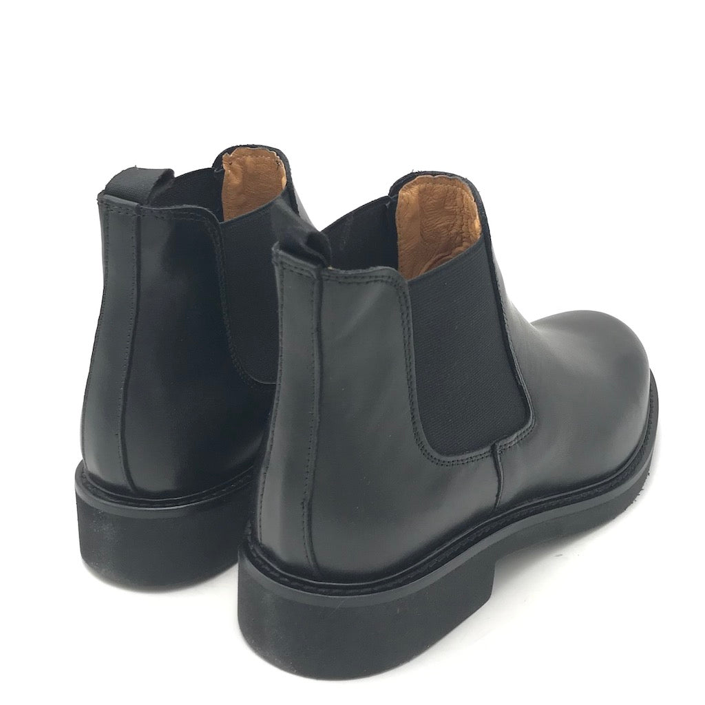 Zulian Calzature Stivaletto beatles in pelle nera Italy