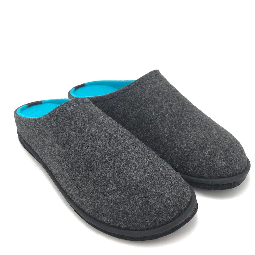Zulian Calzature Ciabatta Easy bicolor antracite-blu fluo Vendita