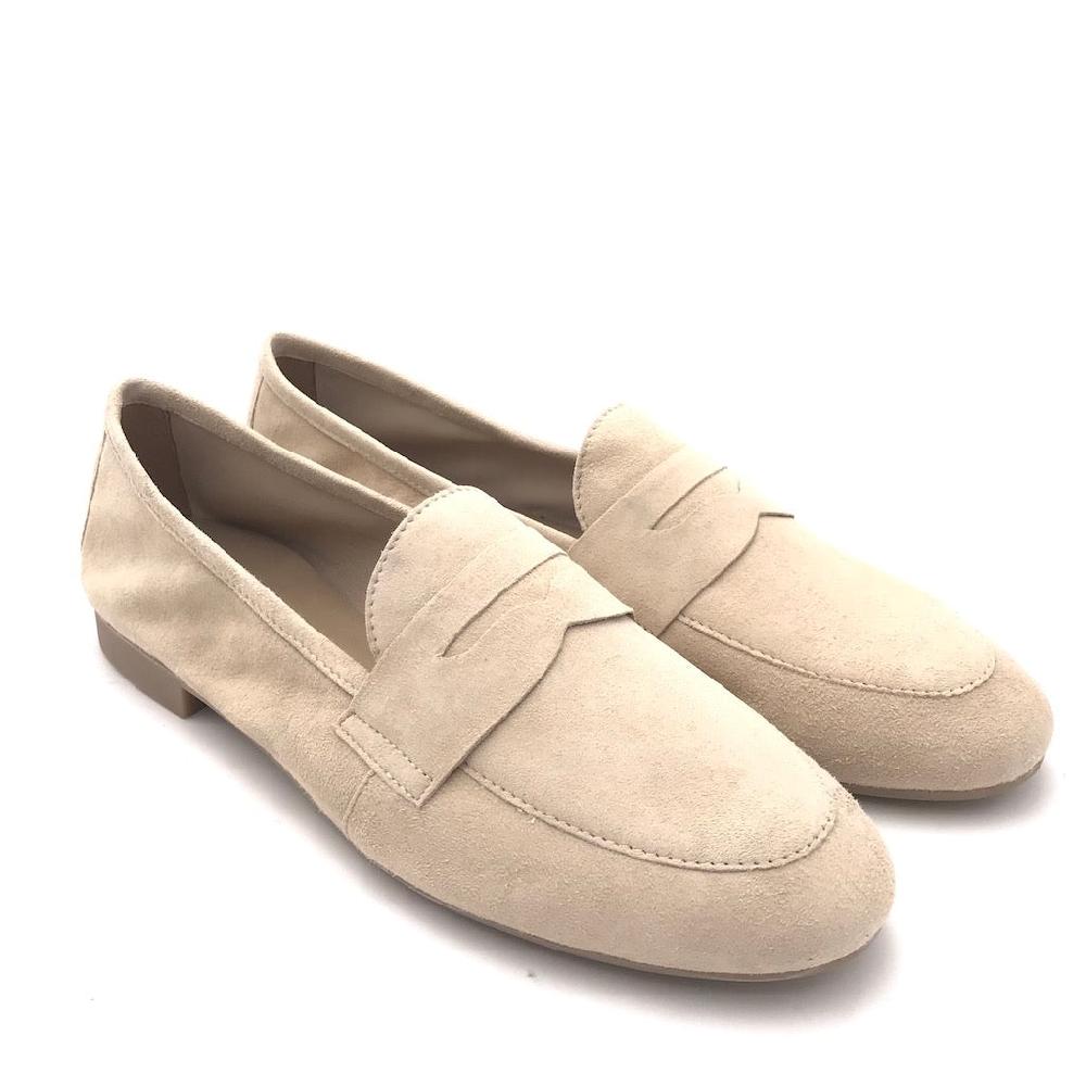 Zulian Calzature Mocassino Sixt velour beige Nuova