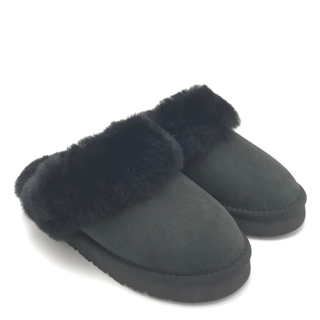 Zulian Calzature Ciabatta Chou nero Presa