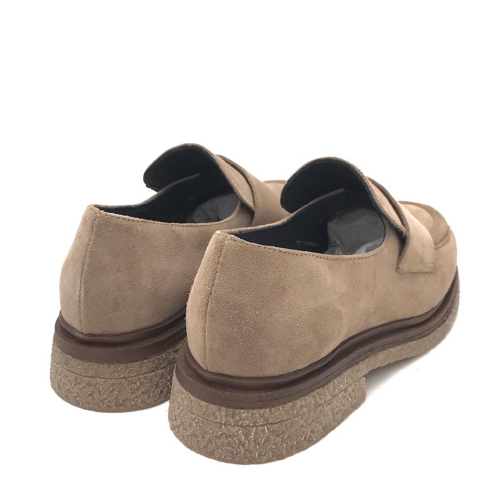 Zulian Calzature Mocassino Kipp in crosta taupe Offerta esclusiva