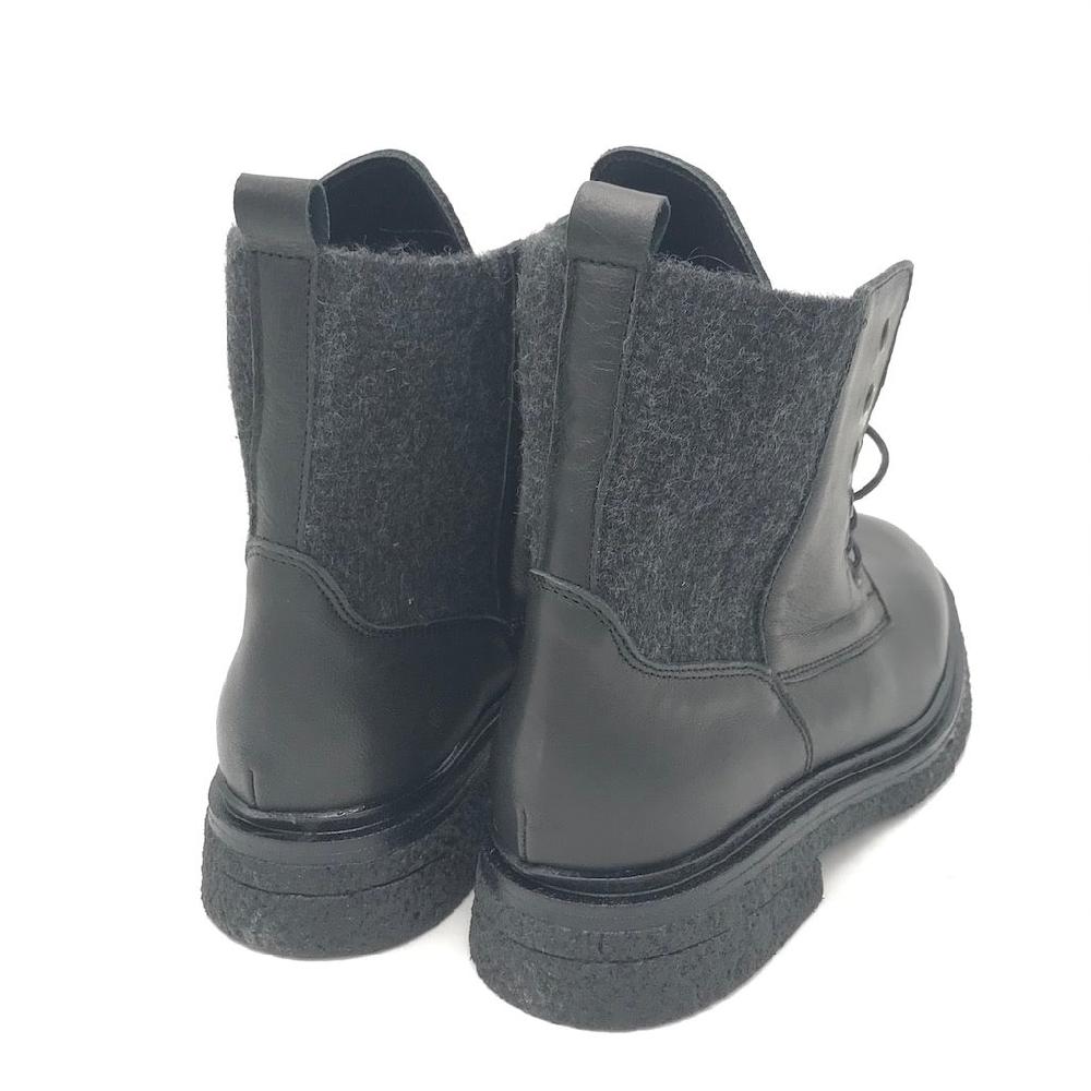 Zulian Calzature Anfibio Kipp in pelle nera Saldi