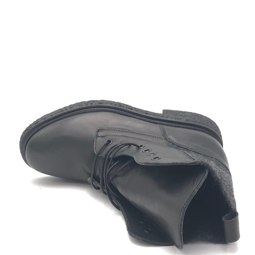 Zulian Calzature Anfibio Kipp in pelle nera Saldi