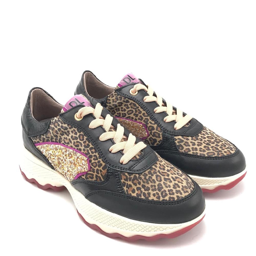 Zulian Calzature Sneakers nera animalier In Saldo