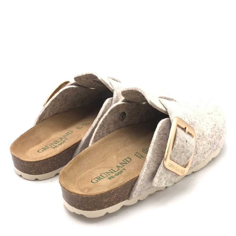 Zulian Calzature Ciabatta Sara in lana cotta marmo In Linea