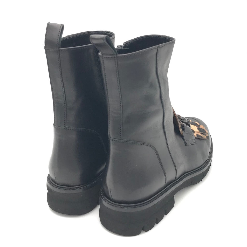 Zulian Calzature Tronchetto nero animalier Acquista Ora