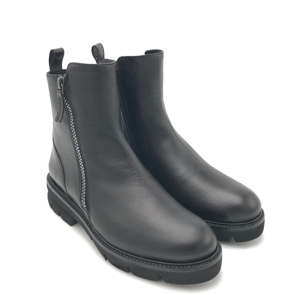 Zulian Calzature Tronchetto nero zip Fino Al -60%