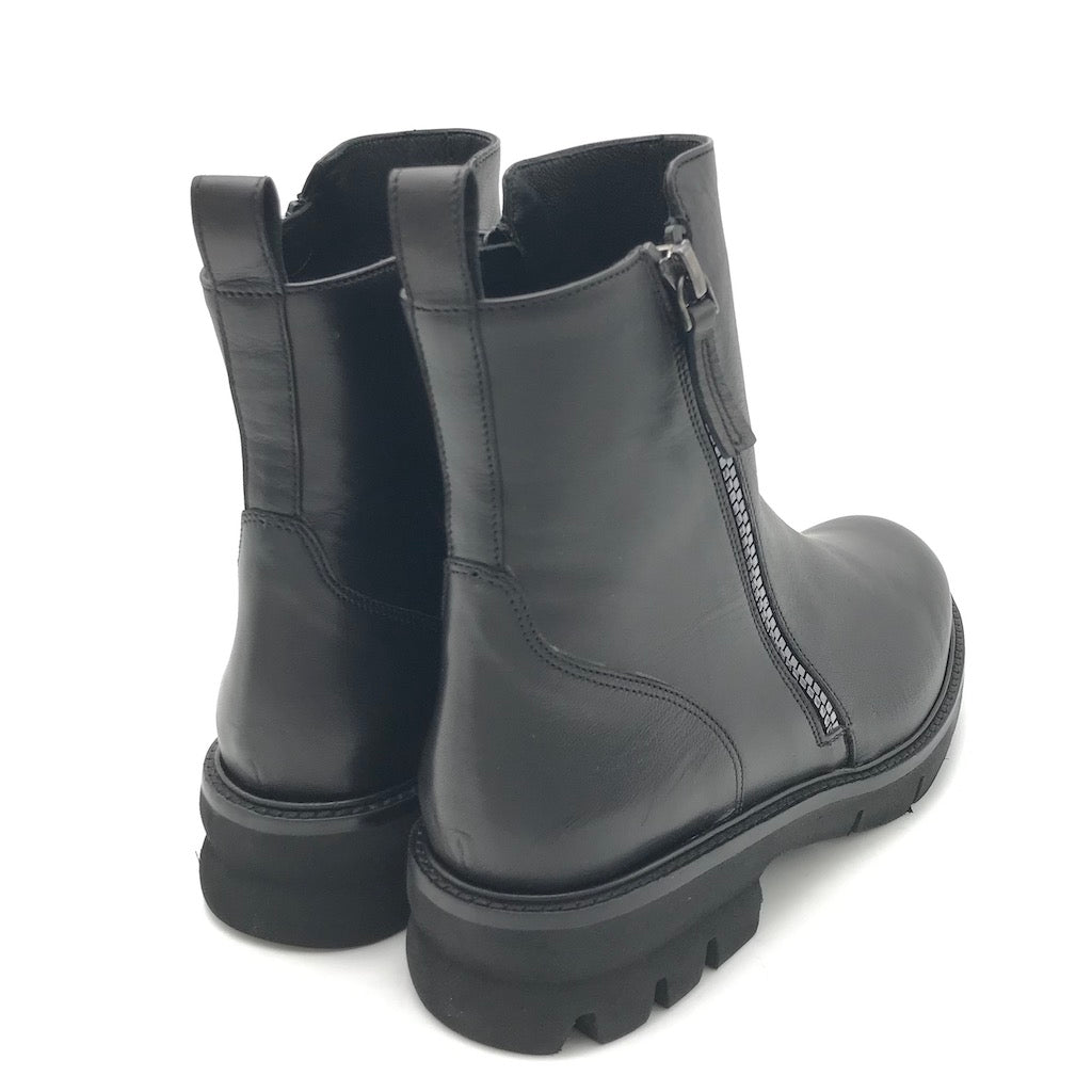 Zulian Calzature Tronchetto nero zip Fino Al -60%