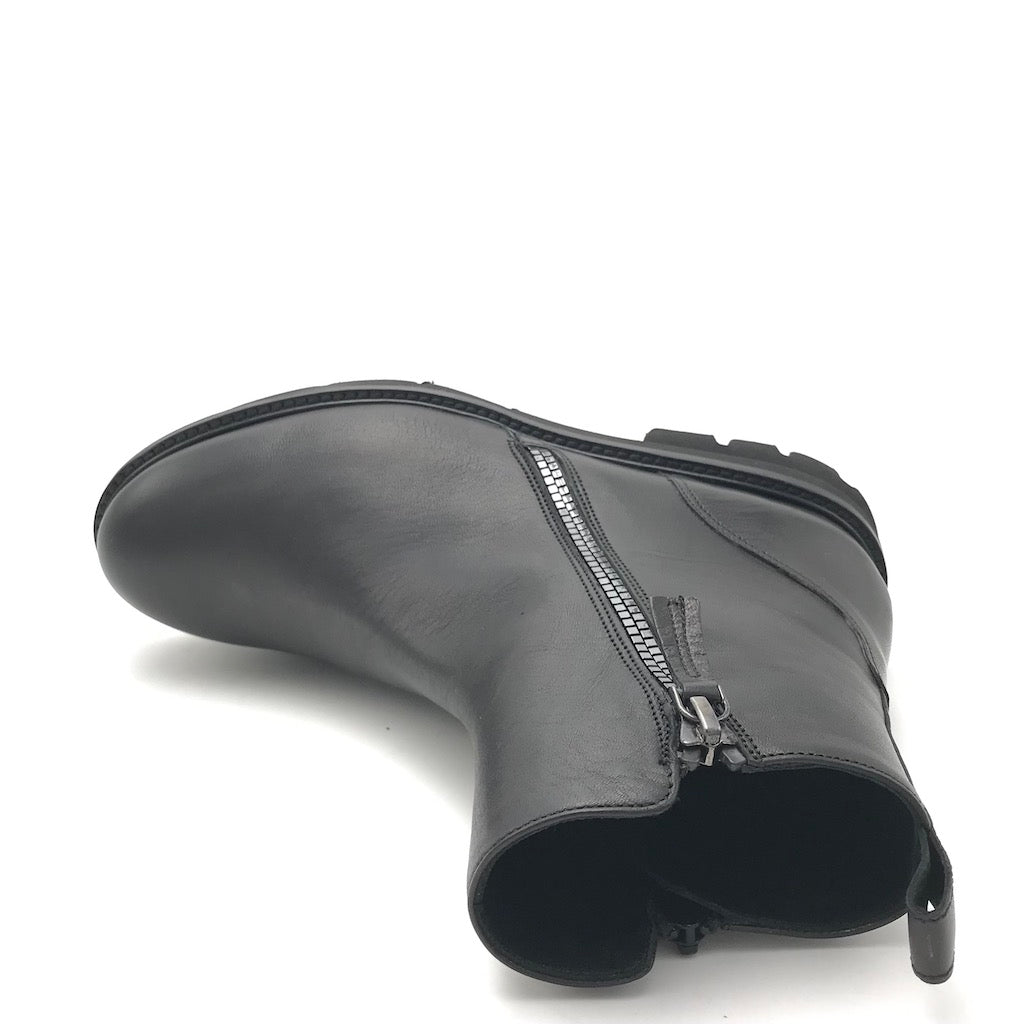 Zulian Calzature Tronchetto nero zip Fino Al -60%