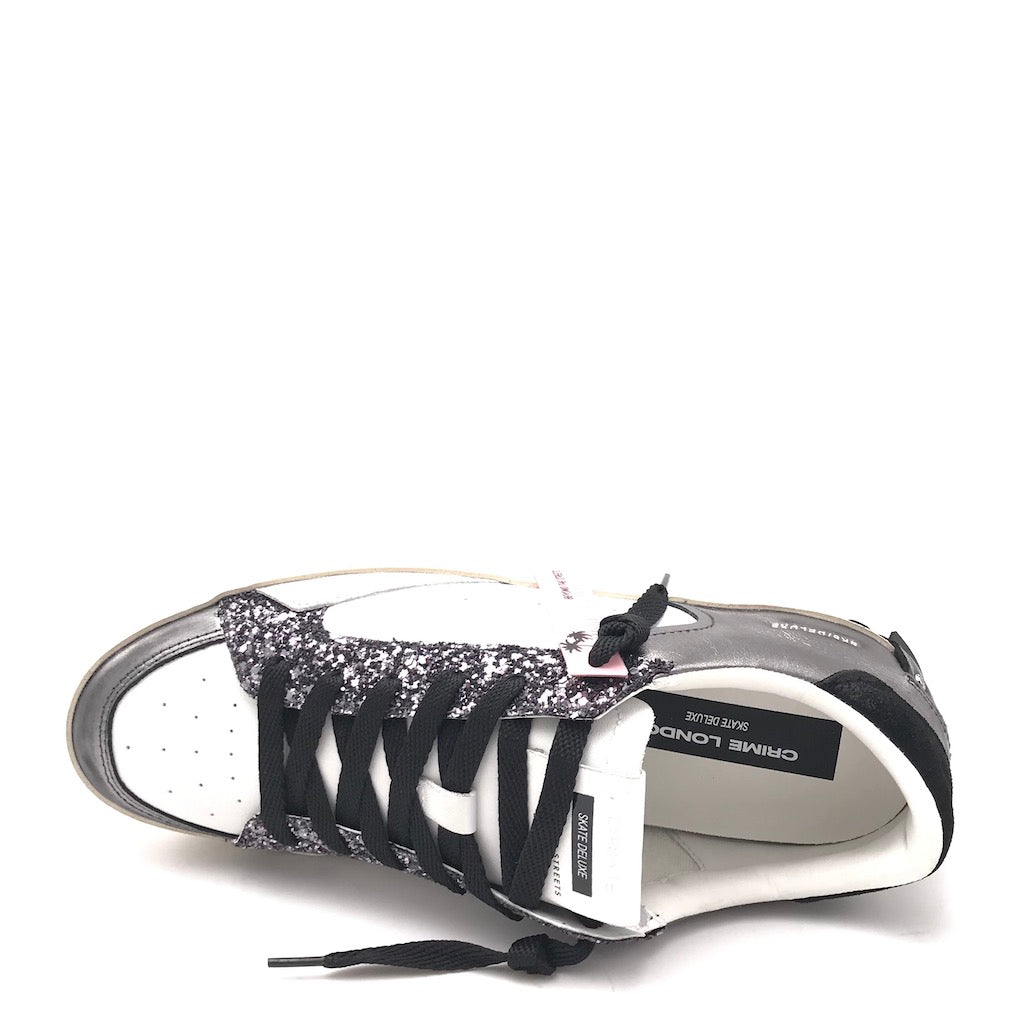 Zulian Calzature Sneakers SK8 Delux bianca-antracite Sconto