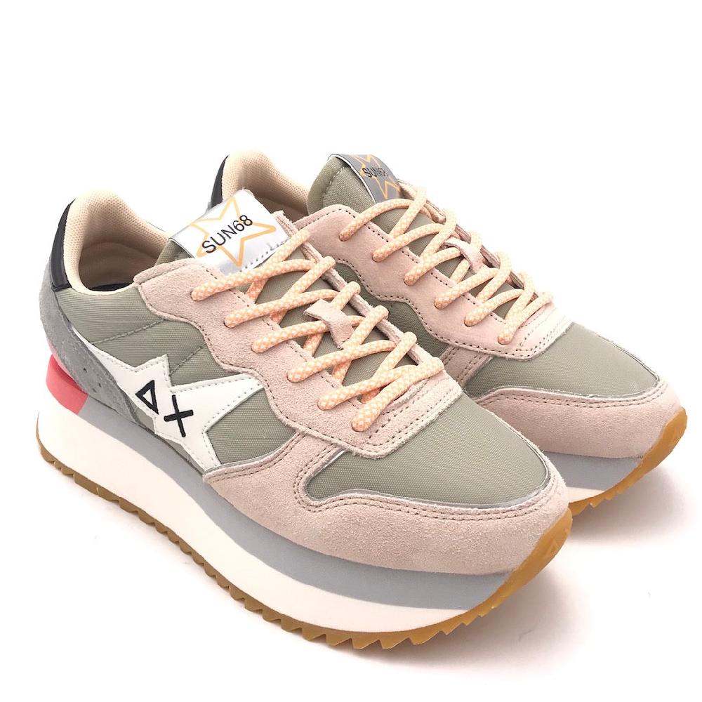 Zulian Calzature Sneakers Big Stargirl printed logo grigio chiaro Vendita Economica