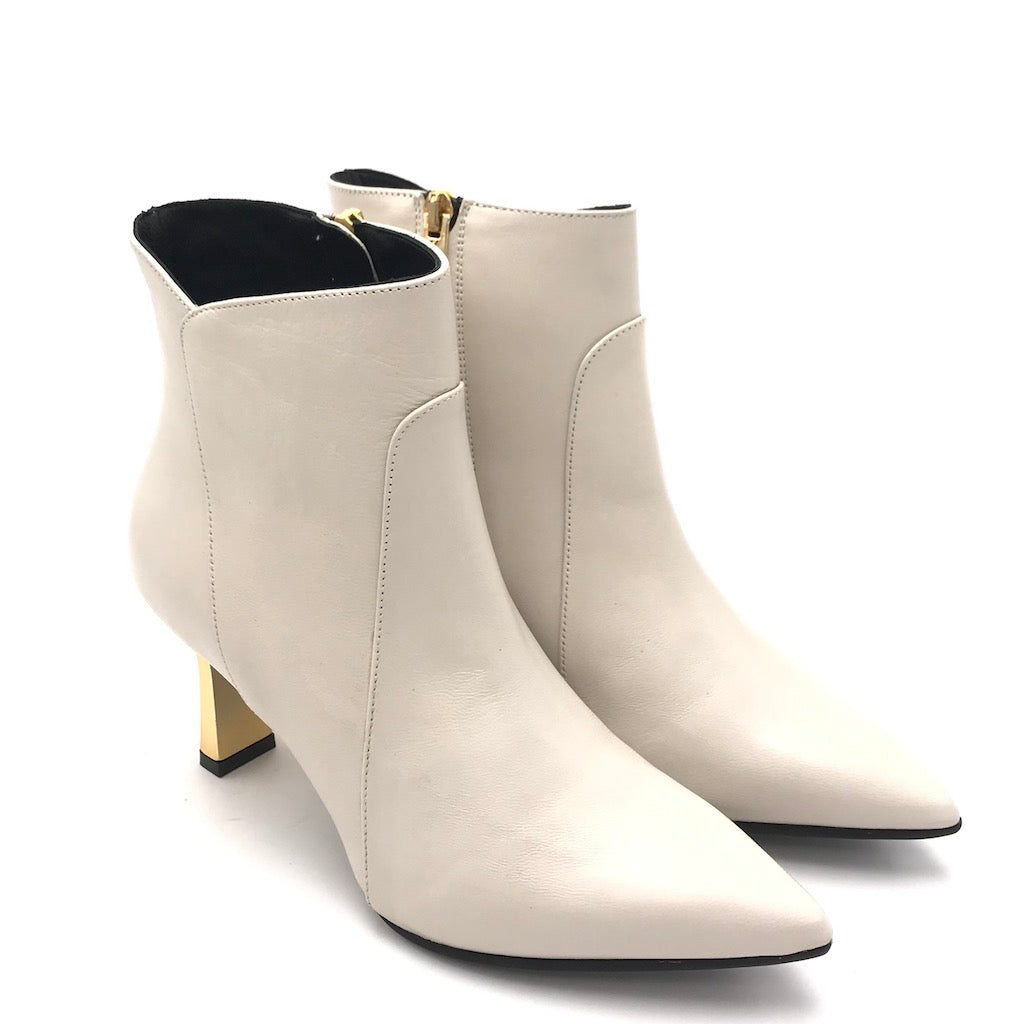 Zulian Calzature Tronchetto Cla in nappa milk Italia