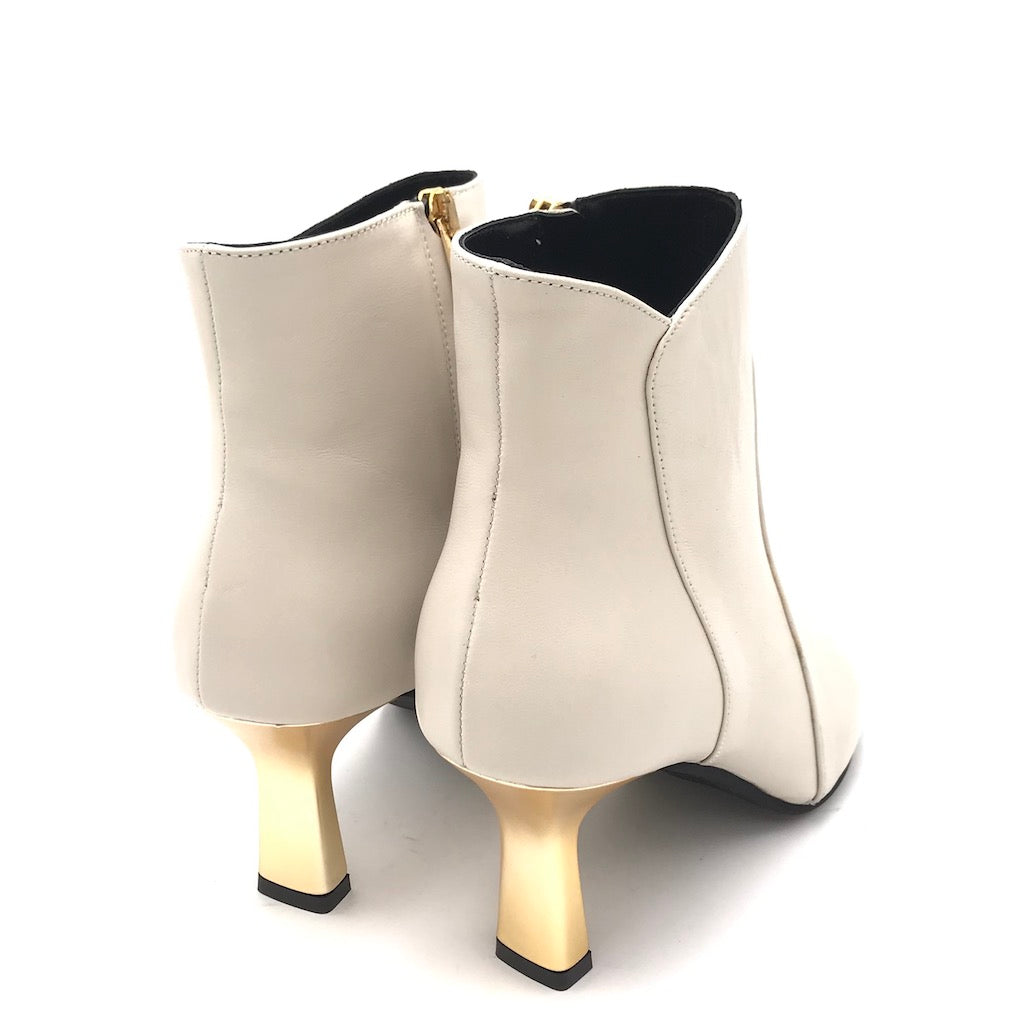 Zulian Calzature Tronchetto Cla in nappa milk Italia