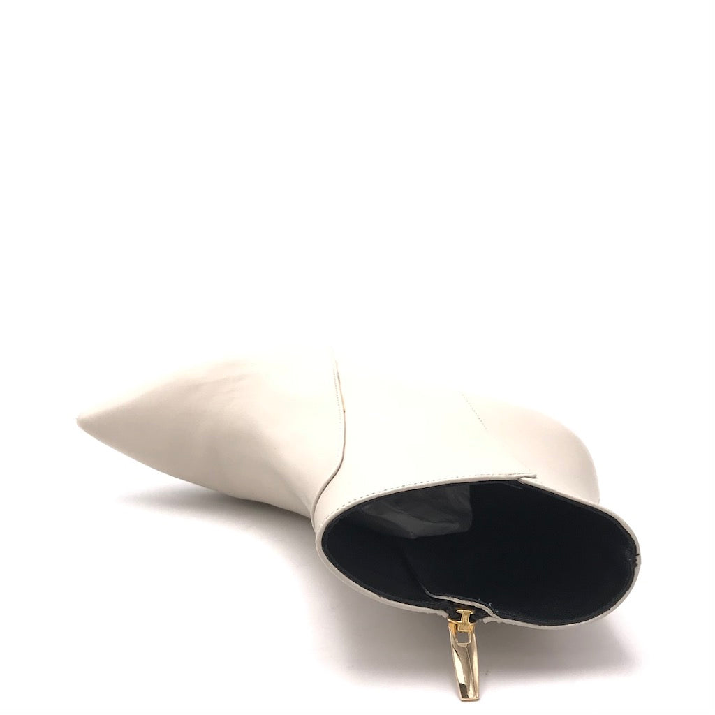 Zulian Calzature Tronchetto Cla in nappa milk Italia