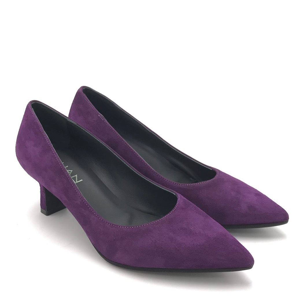 Zulian Calzature Decolletè Lory in camoscio viola 2025