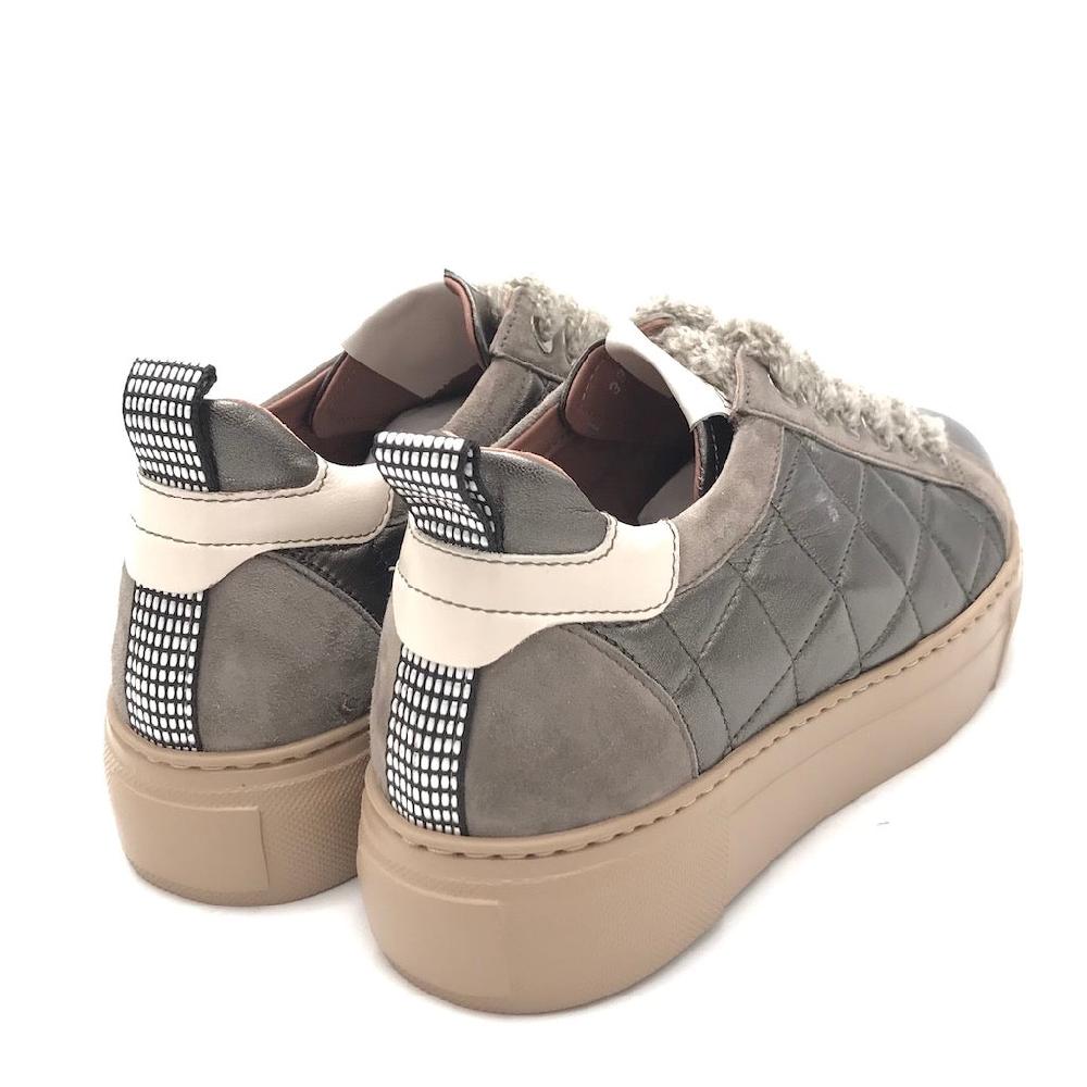 Zulian Calzature Sneakers trapuntata antracite Sottocosto