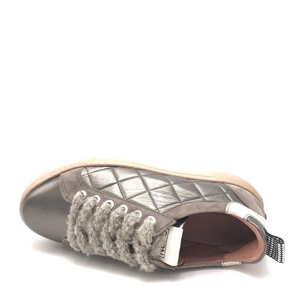 Zulian Calzature Sneakers trapuntata antracite Sottocosto