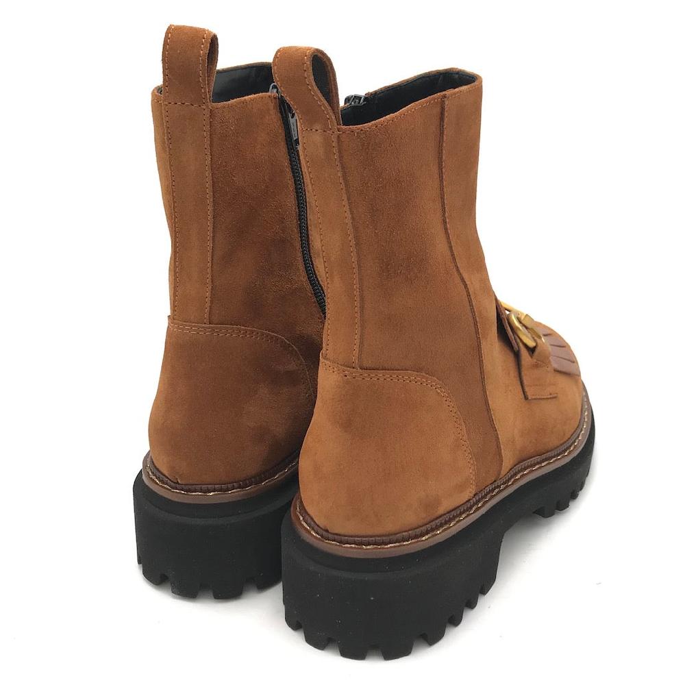 Zulian Calzature Tronchetto velour cuoio Sconto
