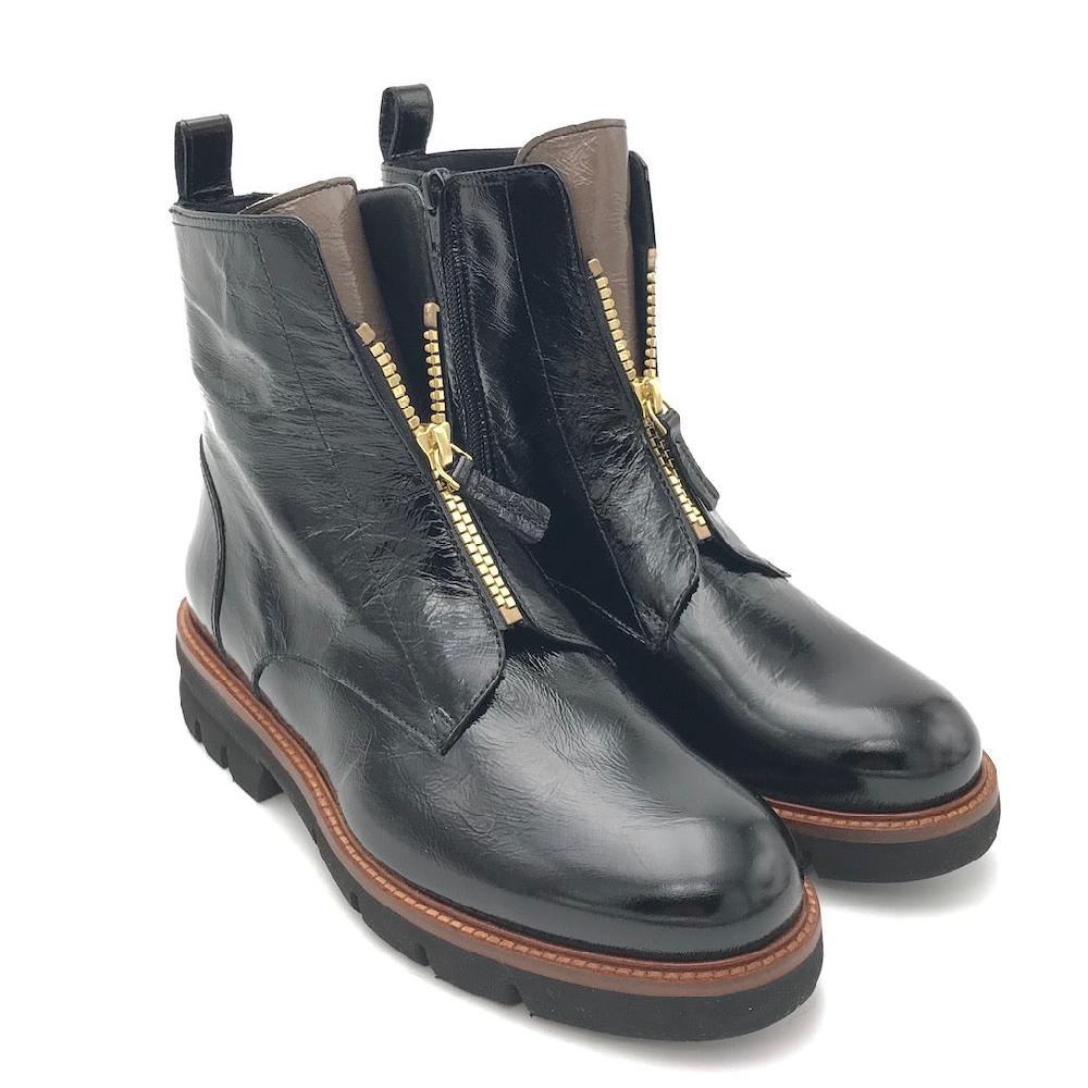 Zulian Calzature Tronchetto naplak nero zip Vendita Calda
