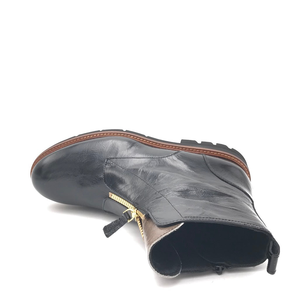 Zulian Calzature Tronchetto naplak nero zip Vendita Calda