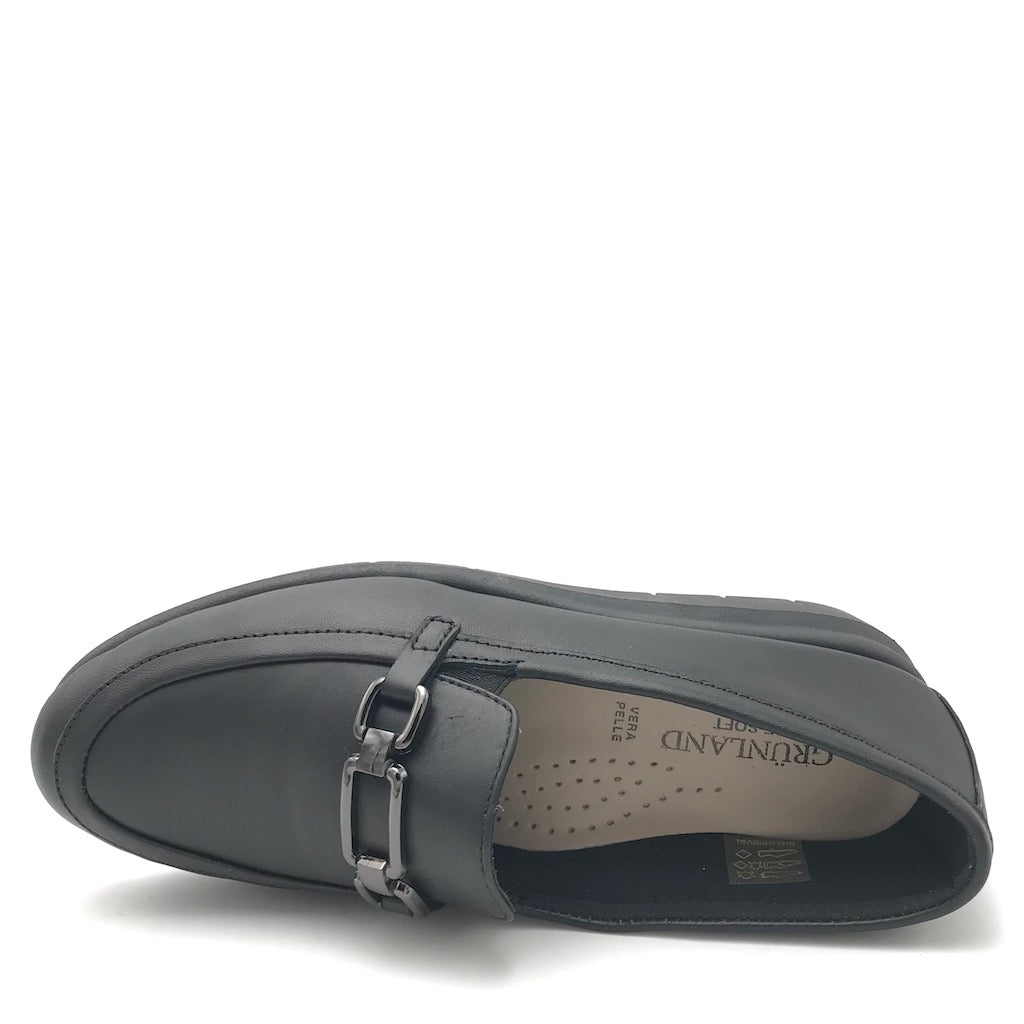 Zulian Calzature Scarpa Rysa pelle nera Vendite Flash
